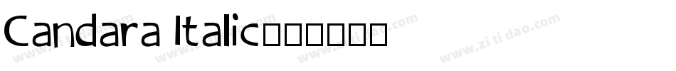 Candara Italic字体转换